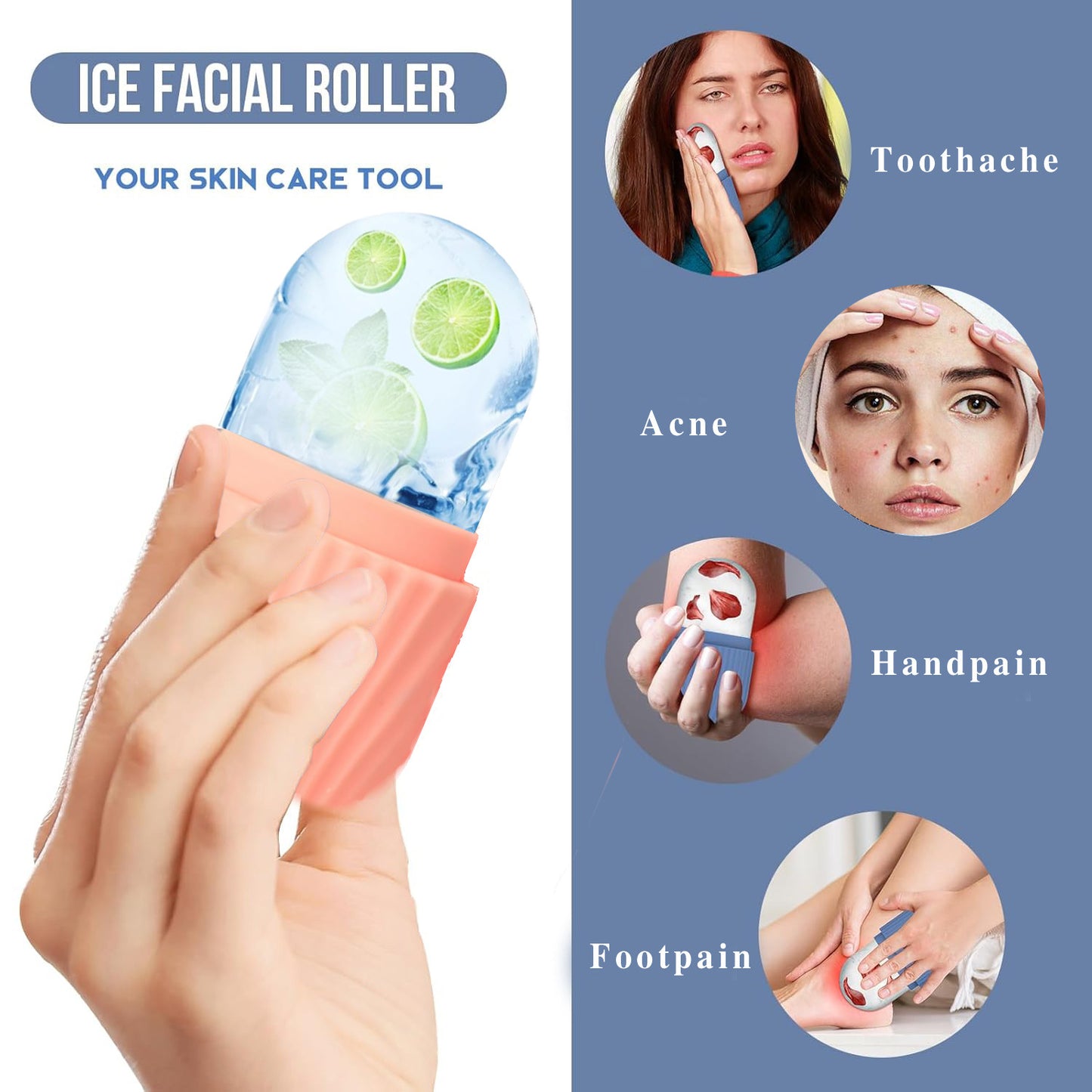 Gua Sha Silicone Ice Cube Set